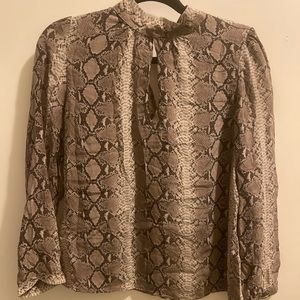 Snake print blouse